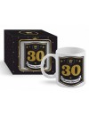 Kubek urodzinowy czarny brokat 300ml - 30