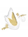 Balon foliowy 35'', Satin Special Delivery Baby, bocian