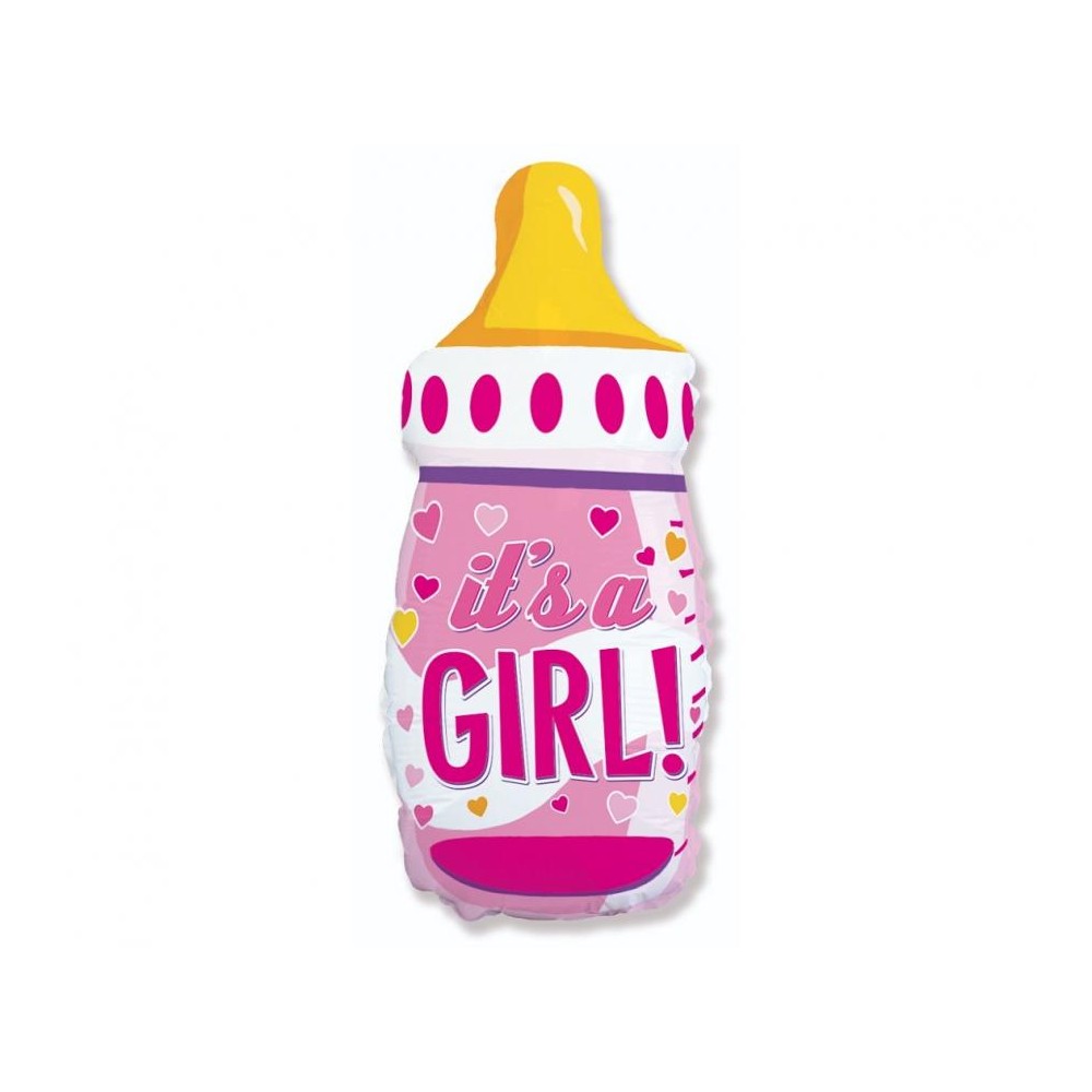 Balon foliowy 31'', It's a girl, butelka