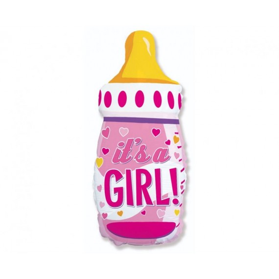 Balon foliowy 31'', It's a girl, butelka