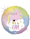 Balon foliowy 18", Pastel Unicorn Baby