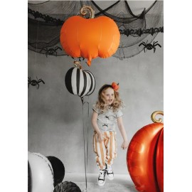 Balon foliowy Dynia w paski, 39x38 cm