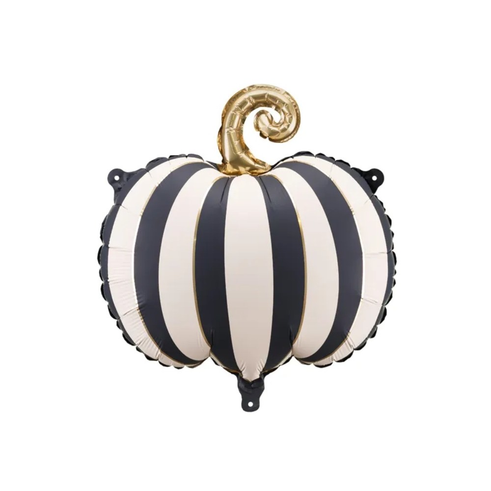 Balon foliowy Dynia w paski, 39x38 cm
