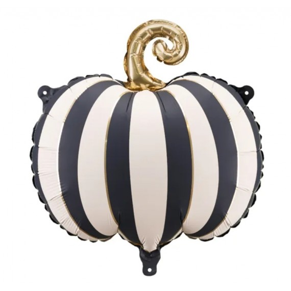 Balon foliowy Dynia w paski, 39x38 cm