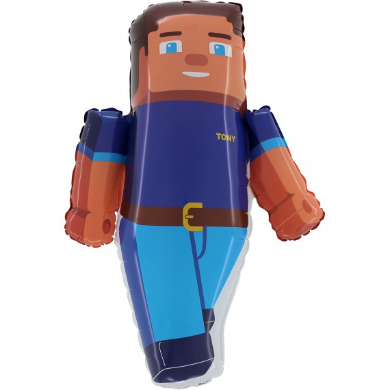 Balon foliowy 50x76 cm, Tony/ Minecraft