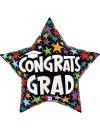 Balon foliowy 28'', Brilliant Congrats Grad Star