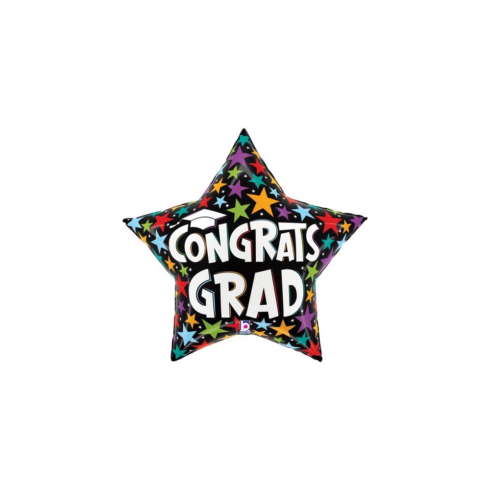 Balon foliowy 28'', Brilliant Congrats Grad Star