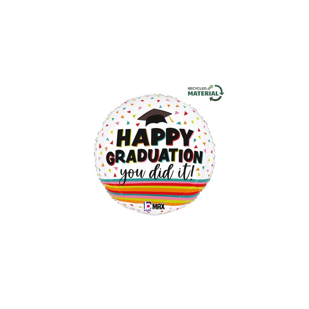Balon foliowy 18'', Festive Graduation