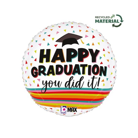 Balon foliowy 18'', Festive Graduation