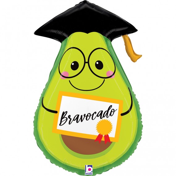 Balon foliowy 25'', Grad Bravocado