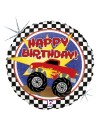 Balon foliowy 18'', Monster truck Happy Birthday