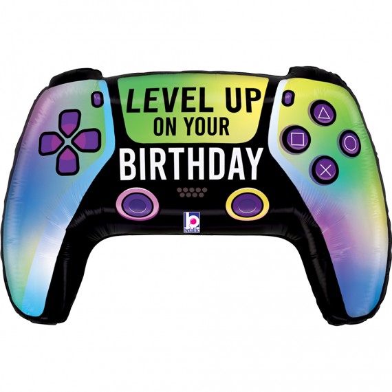 Balon foliowy 30'', Vivid Game Birthday kontroler, pad
