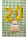 Balon foliowy Tort, 62x104 cm