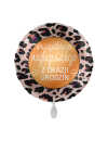 Balon foliowy 17'', Panterka Wszystkiego Najlepszego