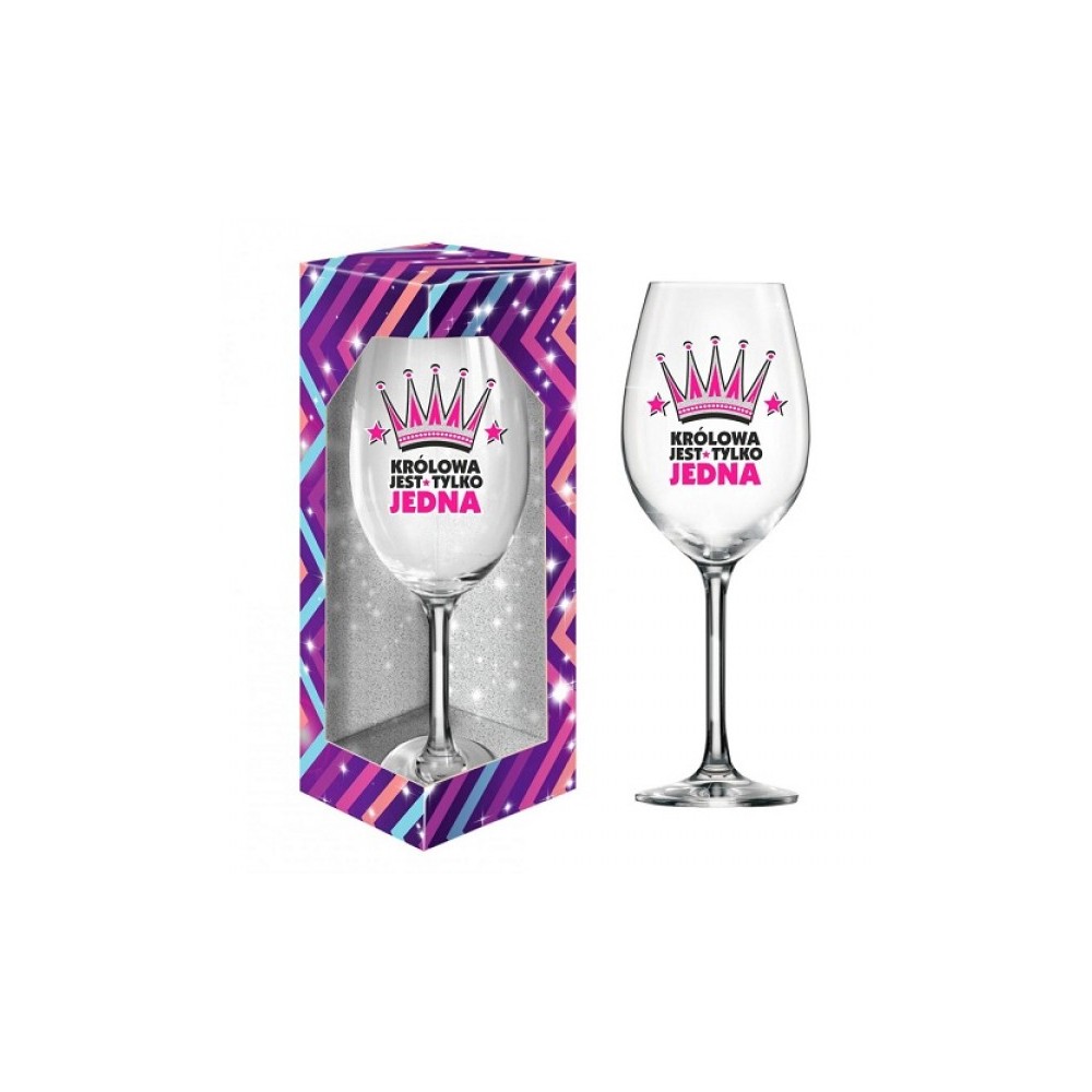 Kieliszek Do Wina XL 640ml - Królowa Jest Tylko Jedna