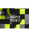 Balon foliowy Game over, 45 cm, czarny