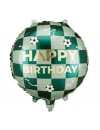 Balon foliowy Happy Birthday piłki, 35x35 cm