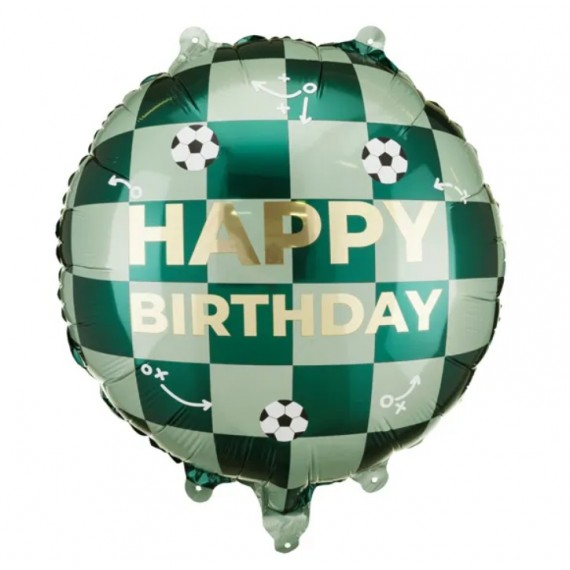 Balon foliowy Happy Birthday piłki, 35x35 cm