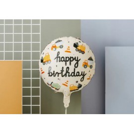 Balon foliowy Pojazdy budowlane, 45 cm