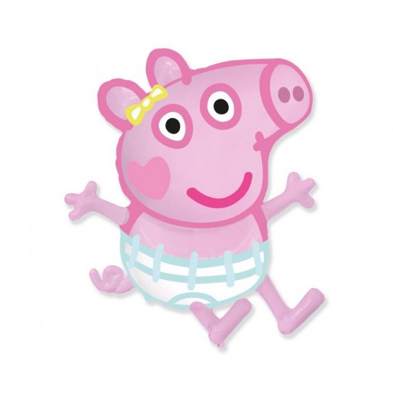 Balon foliowy 24", Peppa Pig, Evie