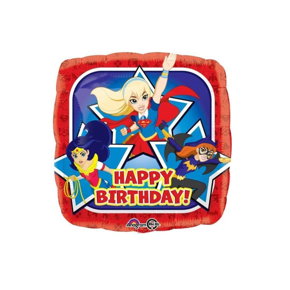 Balon foliowy 17", DC Super Hero Girls