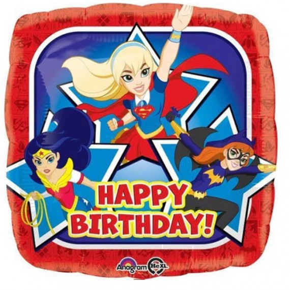 Balon foliowy 17", DC Super Hero Girls