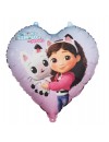 Balon foliowy serce Koci Domek Gabi, 35cm