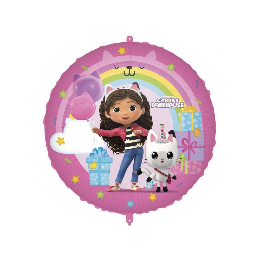 Balon foliowy, Koci Domek Gabi, 45cm