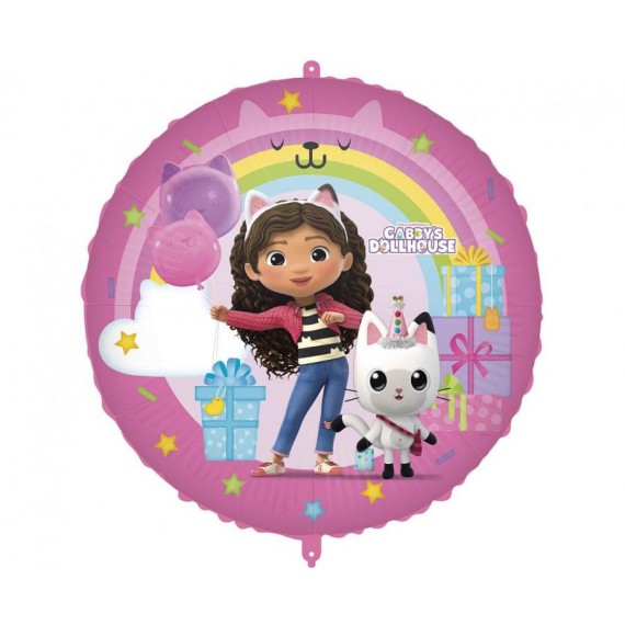 Balon foliowy, Koci Domek Gabi, 45cm