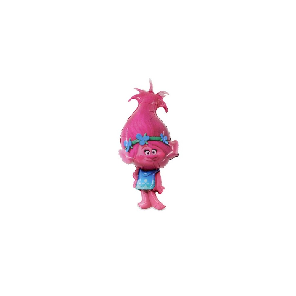 Balon foliowy 39'', Trolle, Poppy