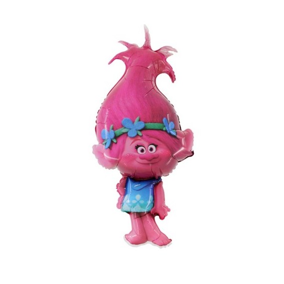 Balon foliowy 39'', Trolle, Poppy