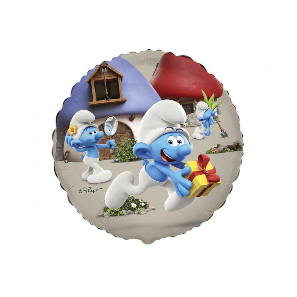 Balon foliowy 18", Smerfy