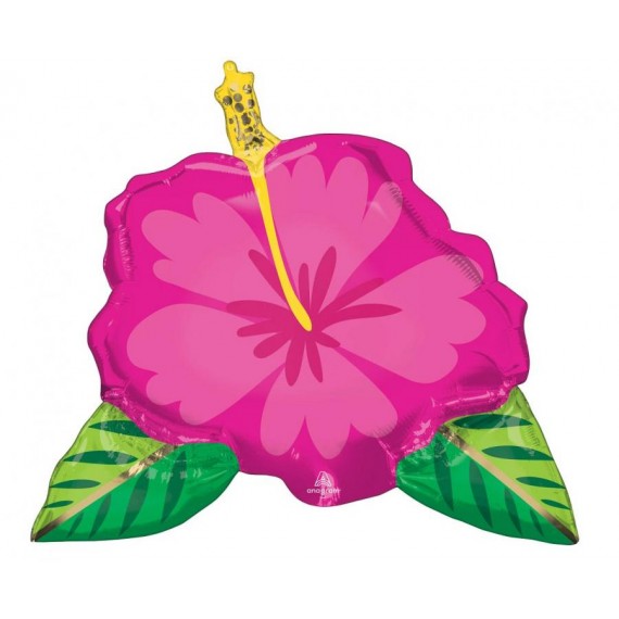 Balon foliowy Beautiful Tropical Hibiscus, 63 x 68 cm