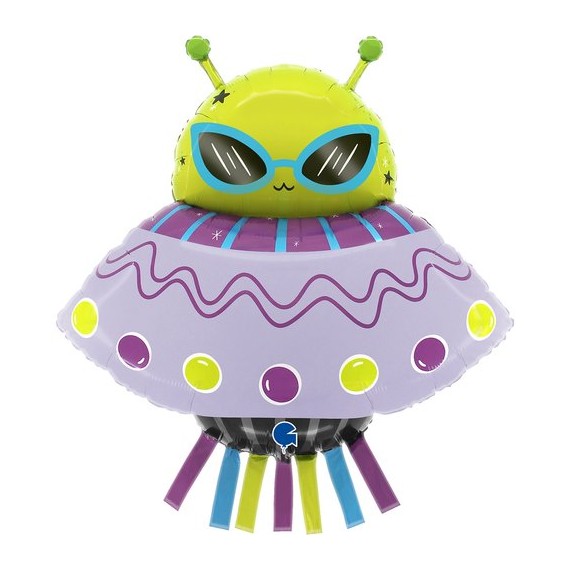 Balon foliowy 29'', Funky Alien, UFO, Kosmita