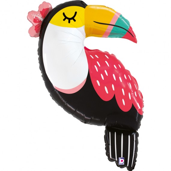 Balon foliowy 40'', Summer Toucan, Tukan