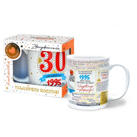 Kubek 30 urodziny rocznik 1995