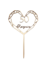 Topper drewniany - 50 Rocznica, 19 cm
