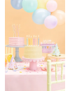Świeczki urodzinowe Happy Birthday, 2.5 cm, biały