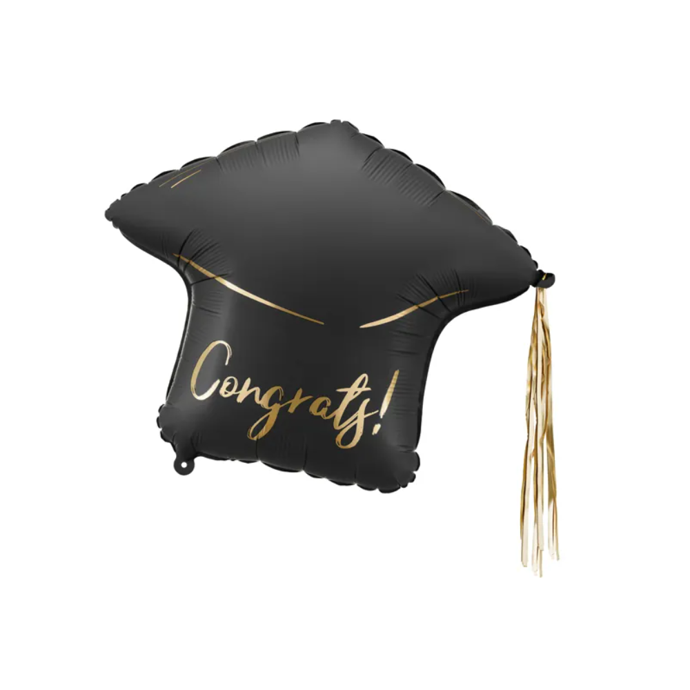 Balon foliowy Czapka "Congrats!", 60x55 cm