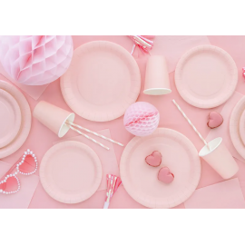 Serwetki papierowe, jasny różowy, 33x33cm