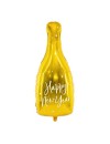 Balon foliowy szampan - Happy New Year 82cm, złoty