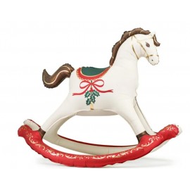 Balon foliowy świąteczny Koń na biegunach, 118x104 cm