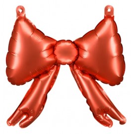 Balony foliowe do girland Kokardy, 25,5 x 25 cm, czerwony