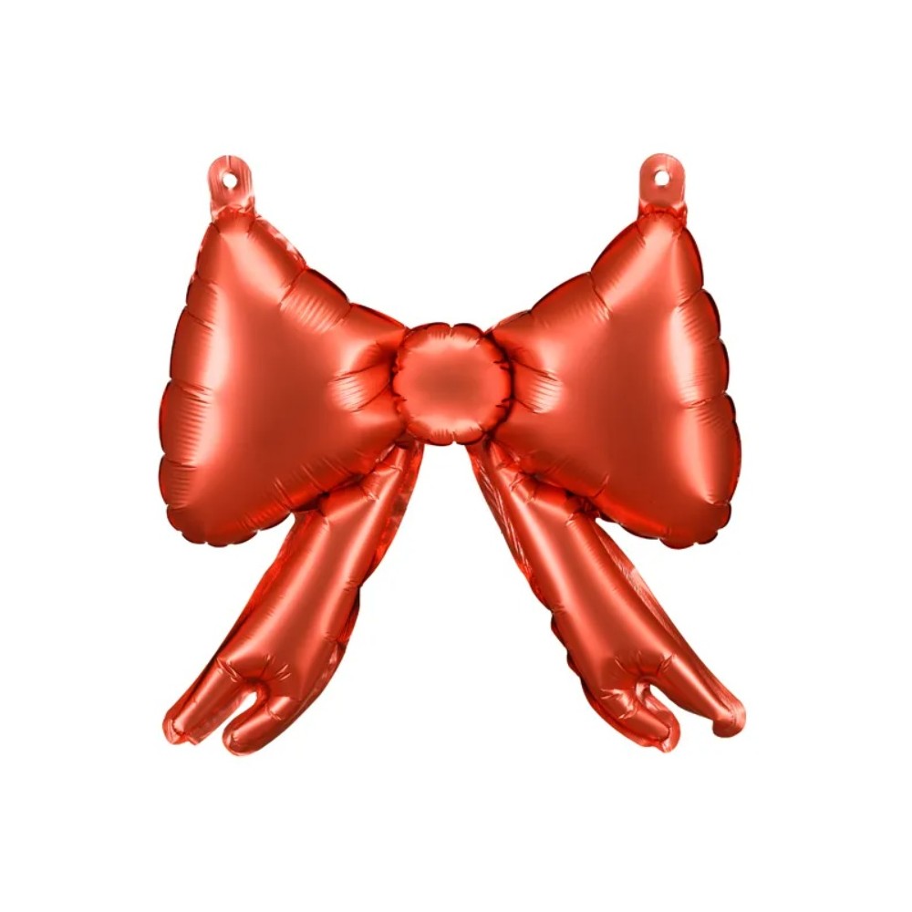 Balony foliowe do girland Kokardy, 25,5 x 25 cm, czerwony