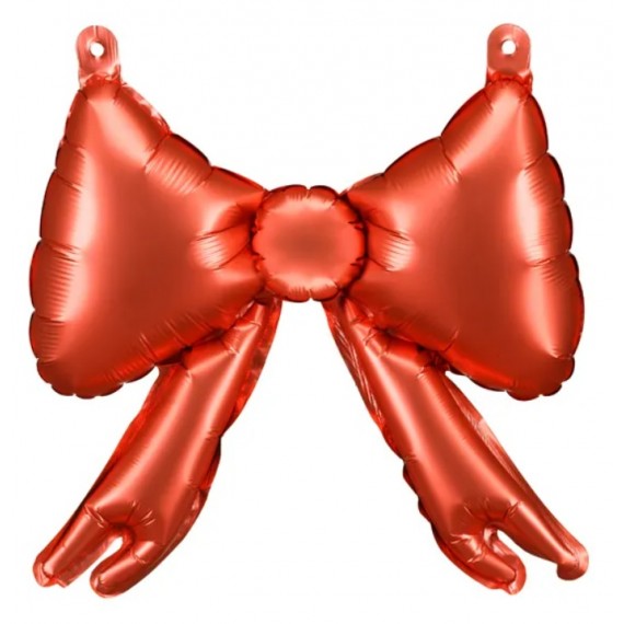 Balony foliowe do girland Kokardy, 25,5 x 25 cm, czerwony