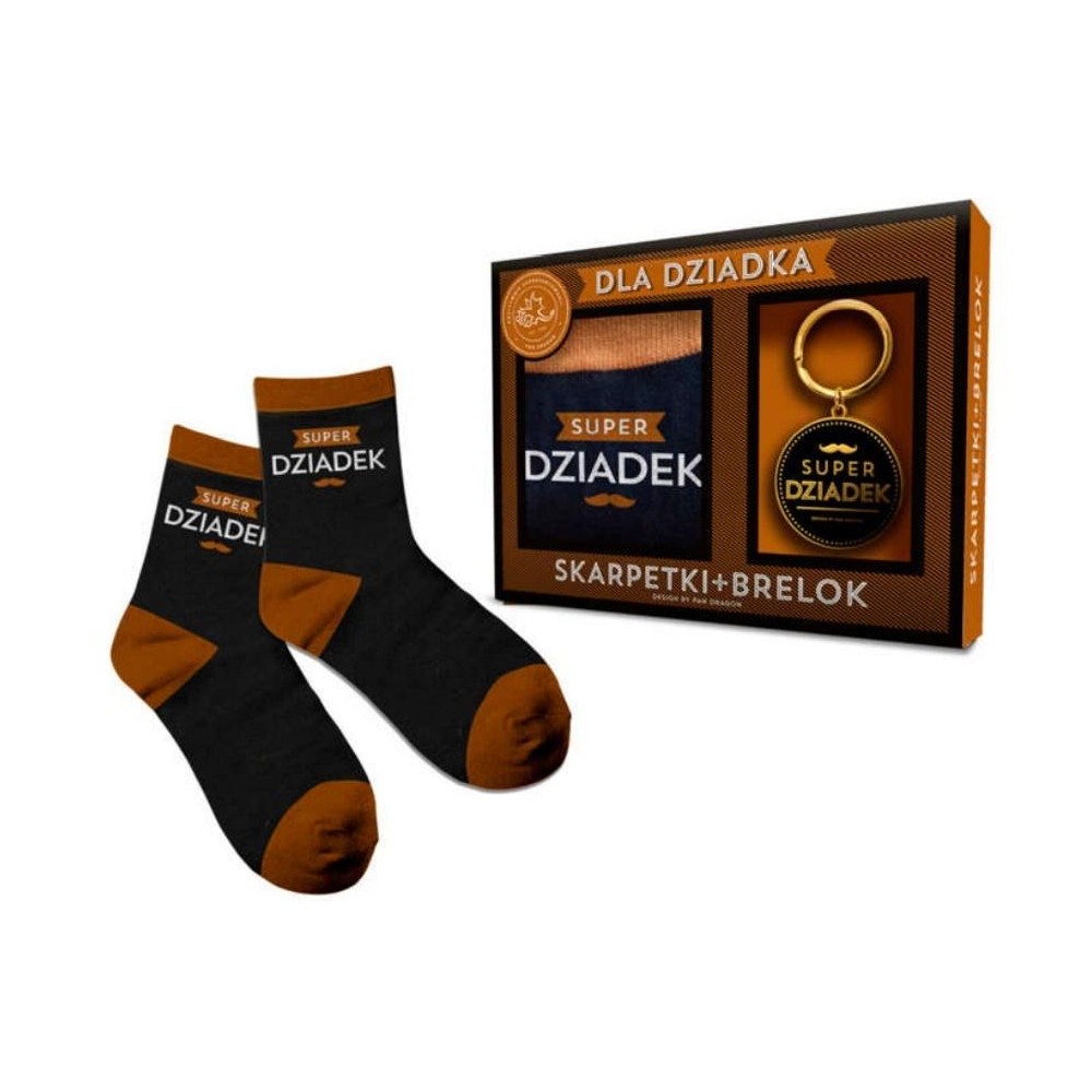 Skarpety i brelok - Super Dziadek