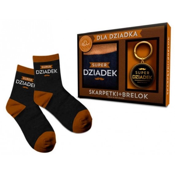 Skarpety i brelok - Super Dziadek