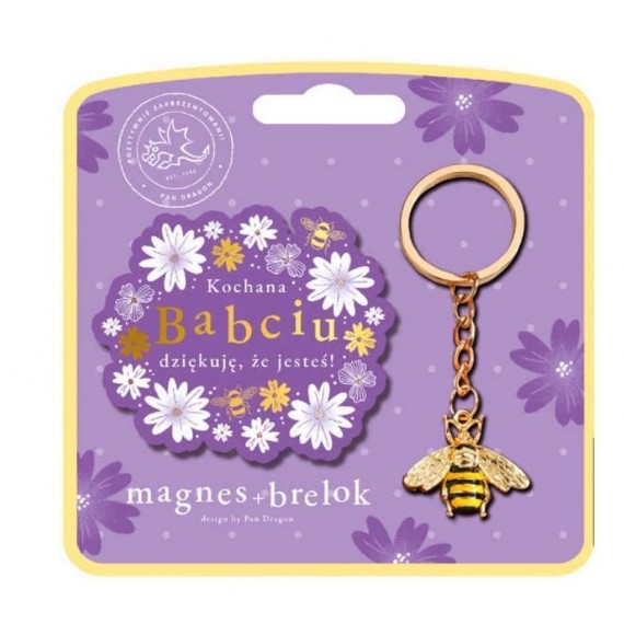 Brelok i magnes Kochana Babciu