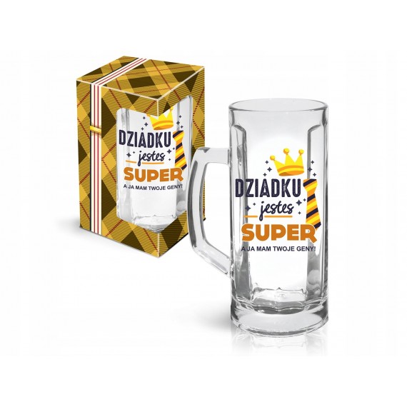 Kufel do piwa Dziadku jesteś super!
