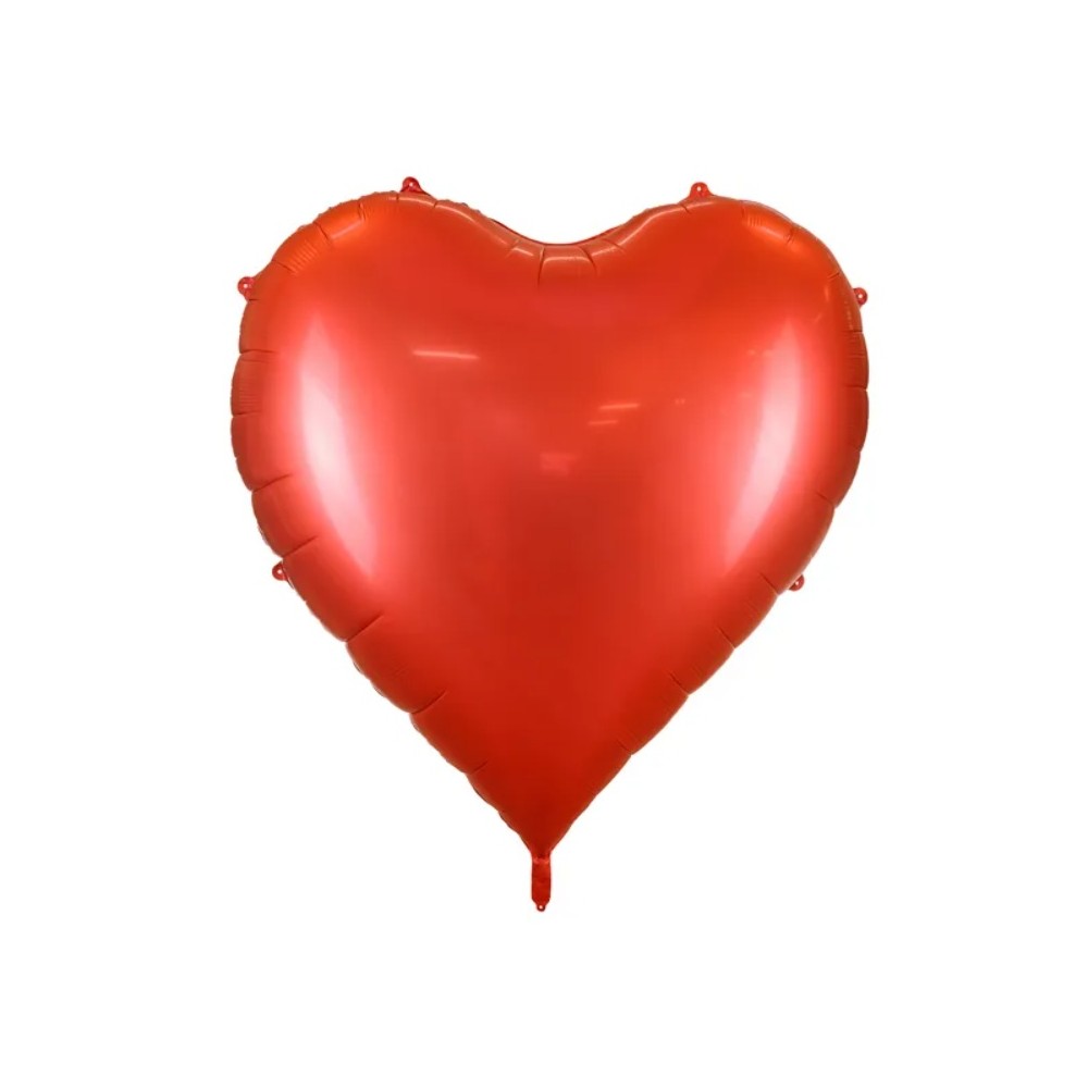 Balon foliowy Serce XXXL, 136x129 cm, czerwony